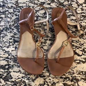 Nora wedge Michael Kors size 9 Luggage Brown